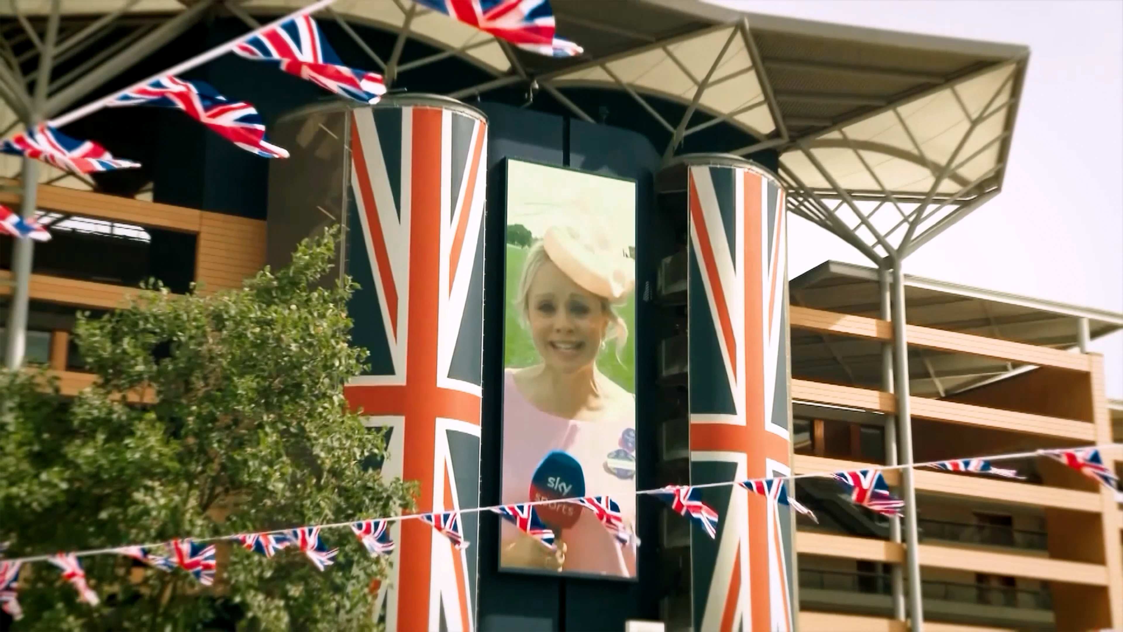 Ascot Racecourse sky screen
