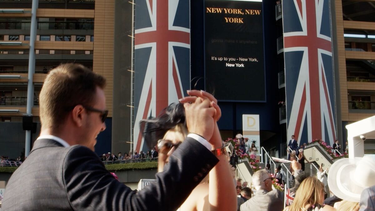 Ascot Racecourse open-air karaoke